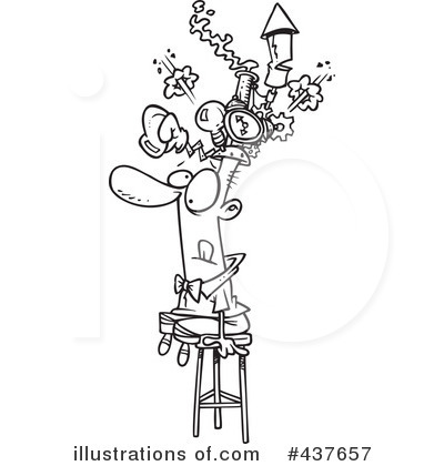 Royalty-Free (RF) Thinking Clipart Illustration by toonaday - Stock Sample #437657