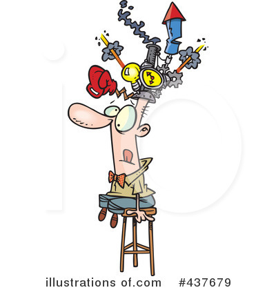 Royalty-Free (RF) Thinking Clipart Illustration by toonaday - Stock Sample #437679