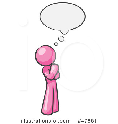 Pink Design Mascot Clipart #47861 by Leo Blanchette