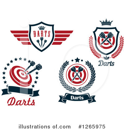 Royalty-Free (RF) Throwing Darts Clipart Illustration by Vector Tradition SM - Stock Sample #1265975