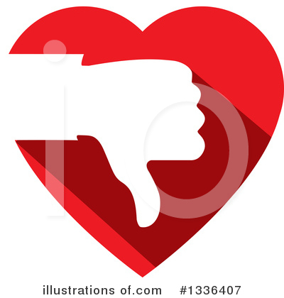Royalty-Free (RF) Thumb Down Clipart Illustration by ColorMagic - Stock Sample #1336407