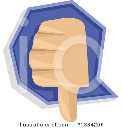 Royalty-Free (RF) Thumb Down Clipart Illustration by BNP Design Studio - Stock Sample #1384256
