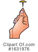 Thumb Tack Clipart #1631976 by Lal Perera