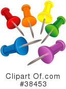 Thumb Tacks Clipart #38453 by dero