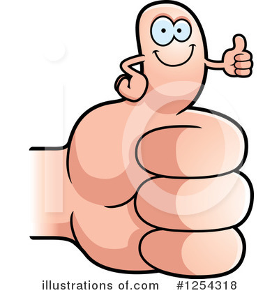 Royalty-Free (RF) Thumb Up Clipart Illustration by Cory Thoman - Stock Sample #1254318