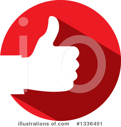 Royalty-Free (RF) Thumb Up Clipart Illustration by ColorMagic - Stock Sample #1336401