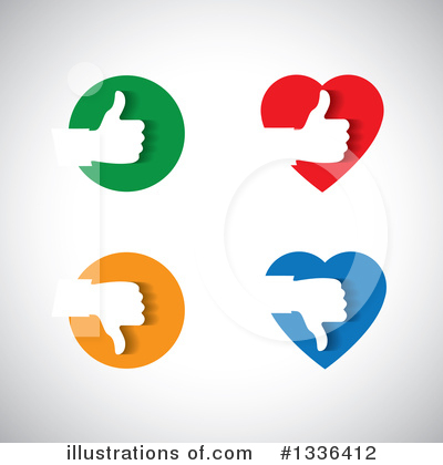 Royalty-Free (RF) Thumb Up Clipart Illustration by ColorMagic - Stock Sample #1336412