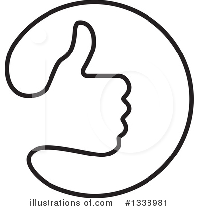 Royalty-Free (RF) Thumb Up Clipart Illustration by ColorMagic - Stock Sample #1338981