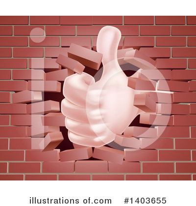 Royalty-Free (RF) Thumb Up Clipart Illustration by AtStockIllustration - Stock Sample #1403655