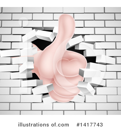 Royalty-Free (RF) Thumb Up Clipart Illustration by AtStockIllustration - Stock Sample #1417743