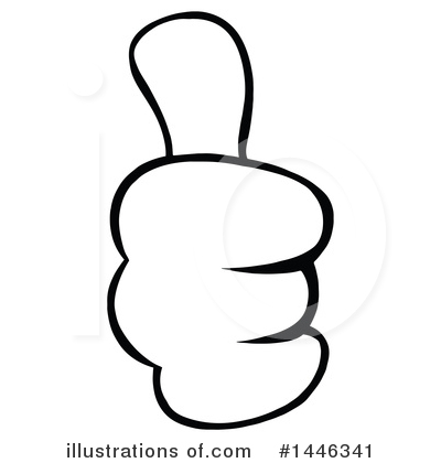 Royalty-Free (RF) Thumb Up Clipart Illustration by Hit Toon - Stock Sample #1446341