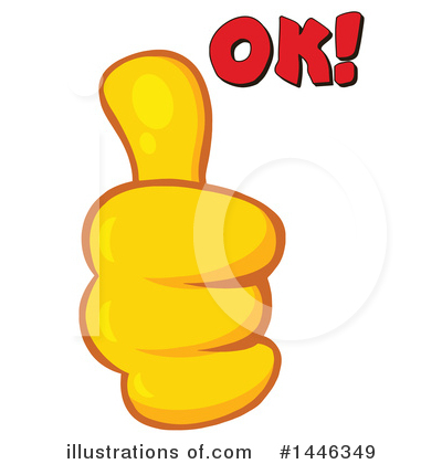 Royalty-Free (RF) Thumb Up Clipart Illustration by Hit Toon - Stock Sample #1446349