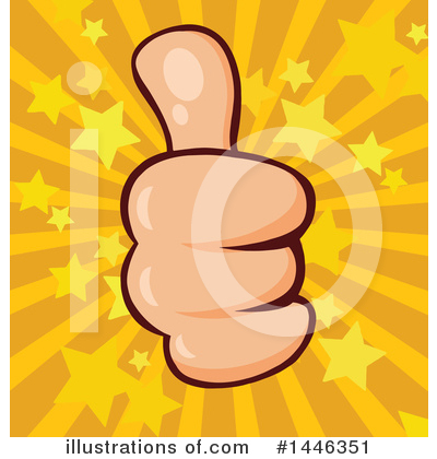 Royalty-Free (RF) Thumb Up Clipart Illustration by Hit Toon - Stock Sample #1446351