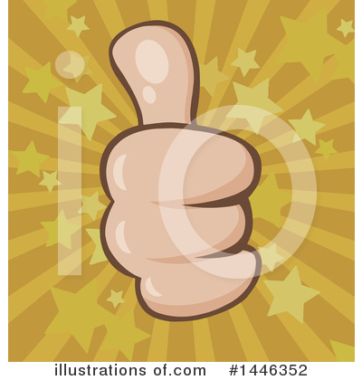 Royalty-Free (RF) Thumb Up Clipart Illustration by Hit Toon - Stock Sample #1446352
