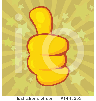 Royalty-Free (RF) Thumb Up Clipart Illustration by Hit Toon - Stock Sample #1446353