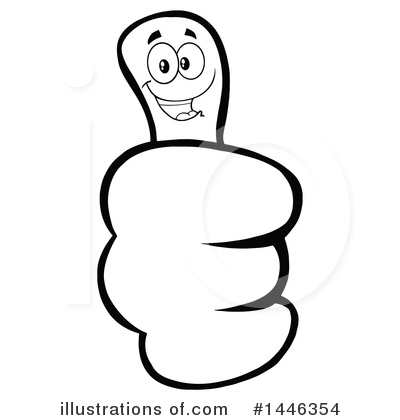 Royalty-Free (RF) Thumb Up Clipart Illustration by Hit Toon - Stock Sample #1446354