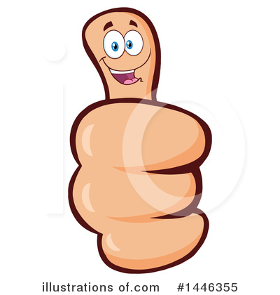 Royalty-Free (RF) Thumb Up Clipart Illustration by Hit Toon - Stock Sample #1446355