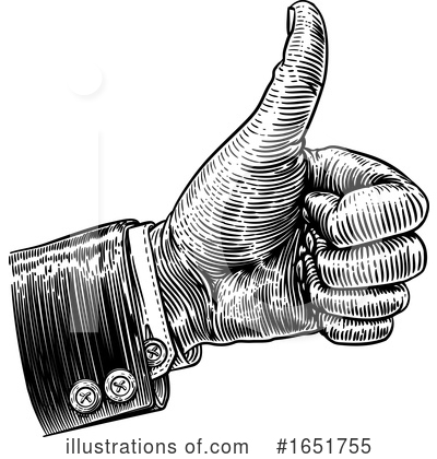 Royalty-Free (RF) Thumb Up Clipart Illustration by AtStockIllustration - Stock Sample #1651755