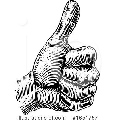 Royalty-Free (RF) Thumb Up Clipart Illustration by AtStockIllustration - Stock Sample #1651757