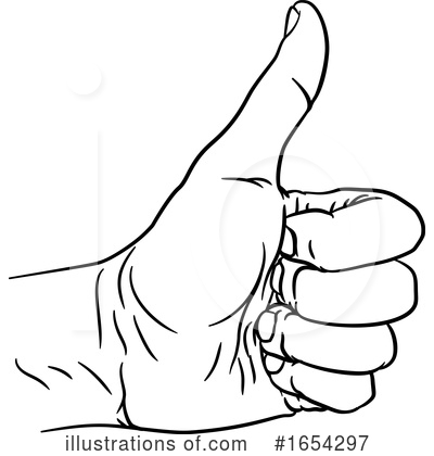 Royalty-Free (RF) Thumb Up Clipart Illustration by AtStockIllustration - Stock Sample #1654297