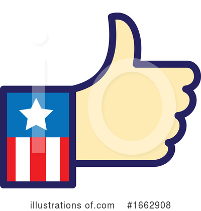 Royalty-Free (RF) Thumb Up Clipart Illustration by patrimonio - Stock Sample #1662908