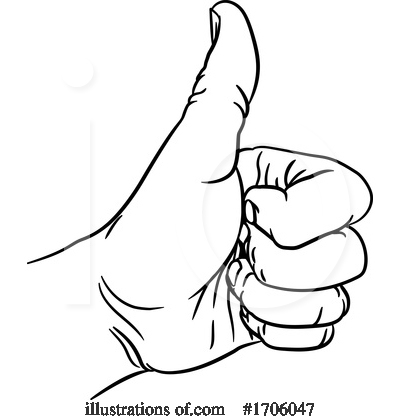 Royalty-Free (RF) Thumb Up Clipart Illustration by AtStockIllustration - Stock Sample #1706047
