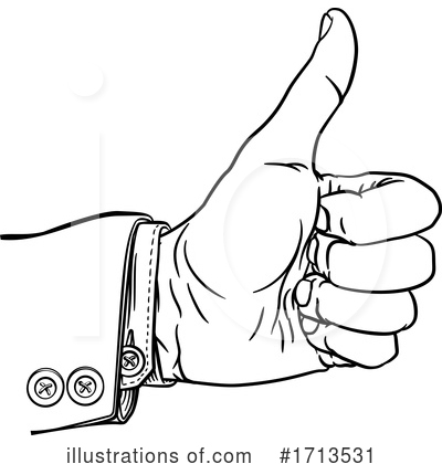 Royalty-Free (RF) Thumb Up Clipart Illustration by AtStockIllustration - Stock Sample #1713531