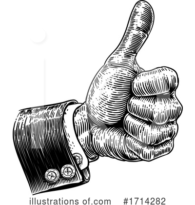 Royalty-Free (RF) Thumb Up Clipart Illustration by AtStockIllustration - Stock Sample #1714282