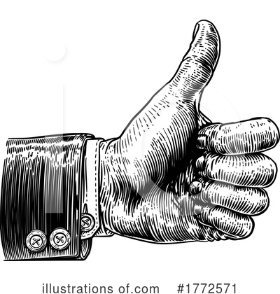 Royalty-Free (RF) Thumb Up Clipart Illustration by AtStockIllustration - Stock Sample #1772571