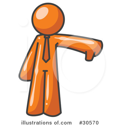 Orange Character Clipart #30570 by Leo Blanchette