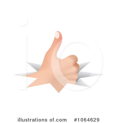 Royalty-Free (RF) Thumbs Up Clipart Illustration by Andrei Marincas - Stock Sample #1064629