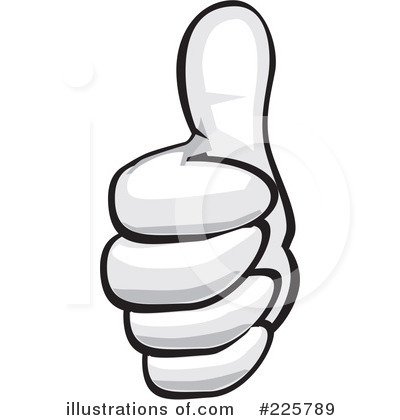 Royalty-Free (RF) Thumbs Up Clipart Illustration by David Rey - Stock Sample #225789
