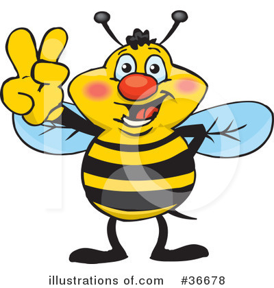 Bee Clipart #36678 by Dennis Holmes Designs