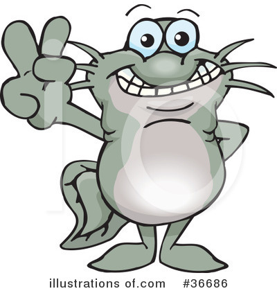 Catfish Clipart #36686 by Dennis Holmes Designs