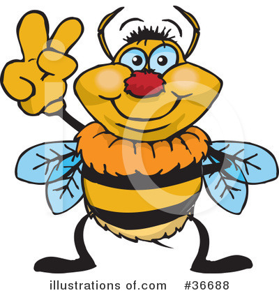 Bee Clipart #36688 by Dennis Holmes Designs
