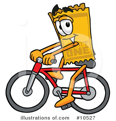 Bicyclist Clipart #10527 by Mascot Junction