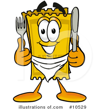 Royalty-Free (RF) Ticket Clipart Illustration by Mascot Junction - Stock Sample #10529