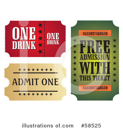 Tickets Clipart #58525 by MilsiArt