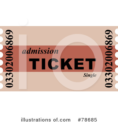 Royalty-Free (RF) Ticket Clipart Illustration by Prawny - Stock Sample #78685