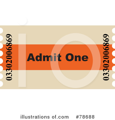 Royalty-Free (RF) Ticket Clipart Illustration by Prawny - Stock Sample #78688
