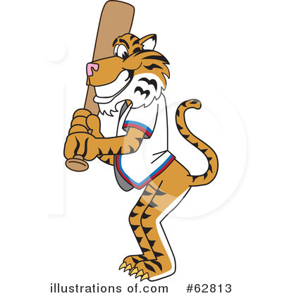 Royalty-Free (RF) Tiger Character Clipart Illustration by Mascot Junction - Stock Sample #62813