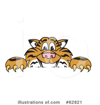 Royalty-Free (RF) Tiger Character Clipart Illustration by Mascot Junction - Stock Sample #62821