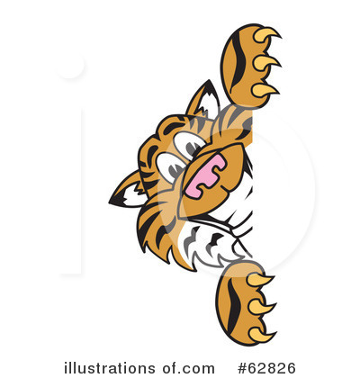 Royalty-Free (RF) Tiger Character Clipart Illustration by Mascot Junction - Stock Sample #62826
