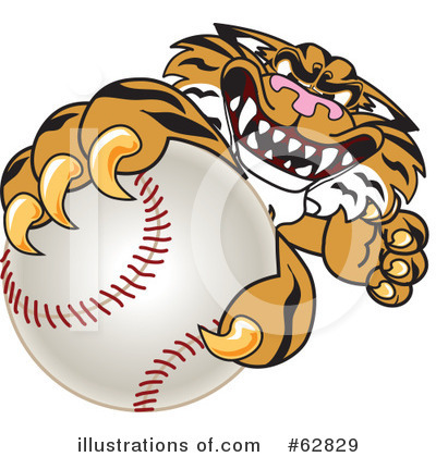Royalty-Free (RF) Tiger Character Clipart Illustration by Mascot Junction - Stock Sample #62829