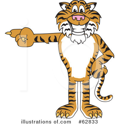 Royalty-Free (RF) Tiger Character Clipart Illustration by Mascot Junction - Stock Sample #62833