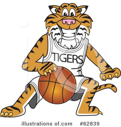 Royalty-Free (RF) Tiger Character Clipart Illustration by Mascot Junction - Stock Sample #62839
