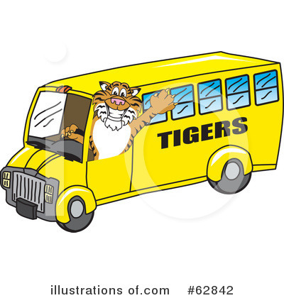 Royalty-Free (RF) Tiger Character Clipart Illustration by Mascot Junction - Stock Sample #62842