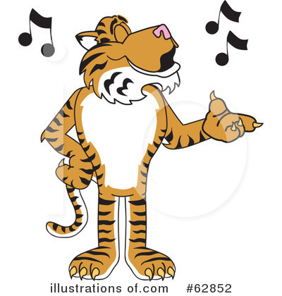 Royalty-Free (RF) Tiger Character Clipart Illustration by Mascot Junction - Stock Sample #62852