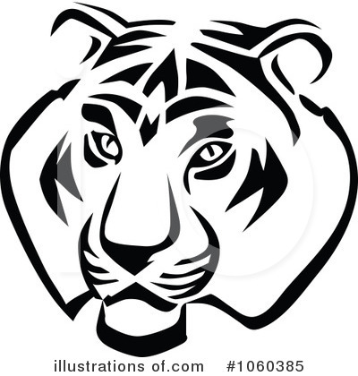 Royalty-Free (RF) Tiger Clipart Illustration by Vector Tradition SM - Stock Sample #1060385