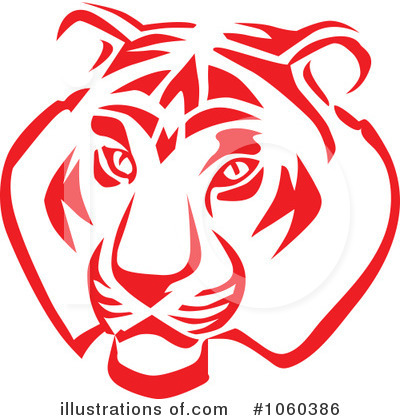 Royalty-Free (RF) Tiger Clipart Illustration by Vector Tradition SM - Stock Sample #1060386